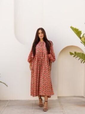 Women’s S Maya Midi Dress Saffron Sun
